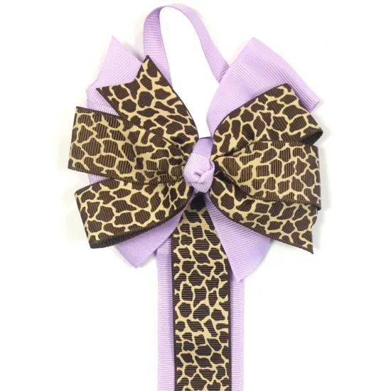 Wrapables Hair Clip and Hair Bow Holder, Purple Leopard {1}