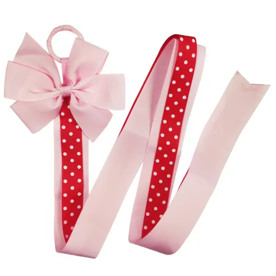 Wrapables Hair Clip and Hair Bow Holder, Pink Polka Dots {4}