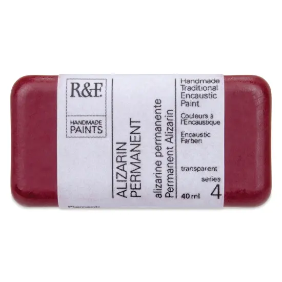 R&F Encaustic Paint Block - Alizarin Permanent, 40 ml block {1}