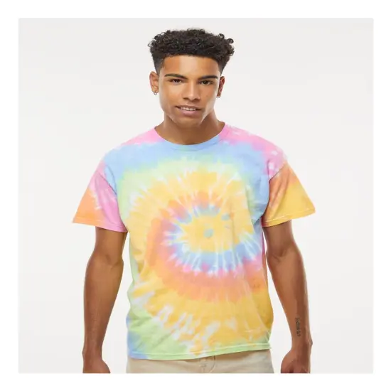 Colortone&reg; Multi-Color Tie-Dyed Crewneck Short Sleeve T-Shirt Eternity {1}