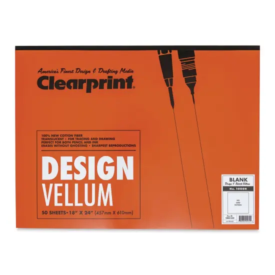 Clearprint 1000H Drafting Vellum Pad - 18" x 24", 50 Sheets {1}