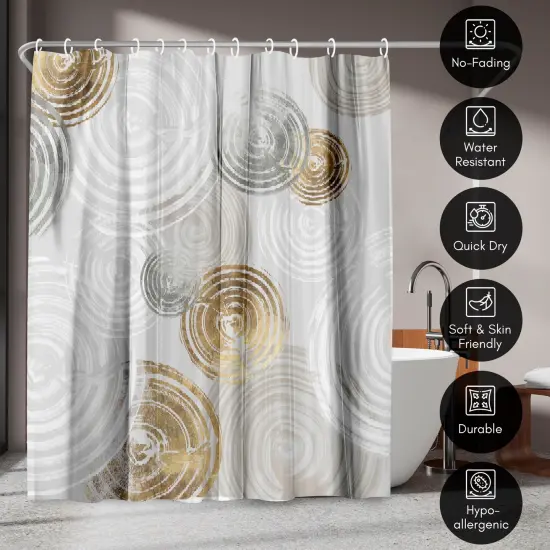 Americanflat 71" x 74" Shower Curtain, Spinning I by PI Creative Art {4}
