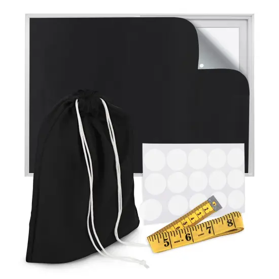 7Penn Temporary Blackout Shades - 57 x 118in Window Black Out Curtain Blinds {1}