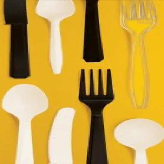 Polypro Medium Duty Black Fork | Kitchen Essentials with Durability and Style | RAHEEV&reg; {2}
