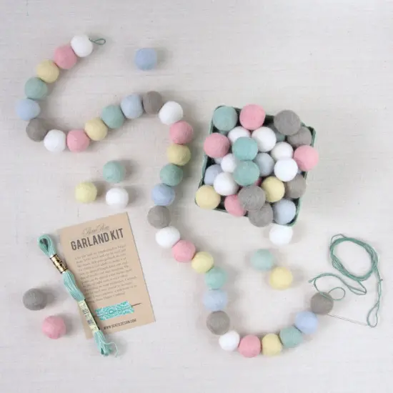 Felt Balls, Swan Lake Pom-poms {3}