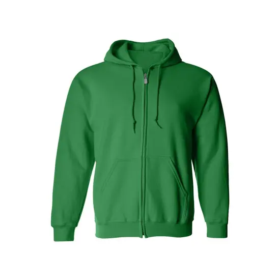 Gildan&reg; Classic Fit Full-Zip Long Sleeve Hooded Sweatshirt Irish green {2}
