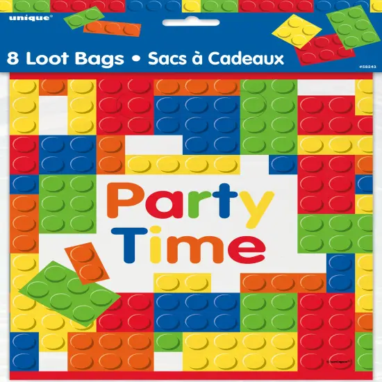 Building Blocks Birthday Loot Bags, 8ct {2}