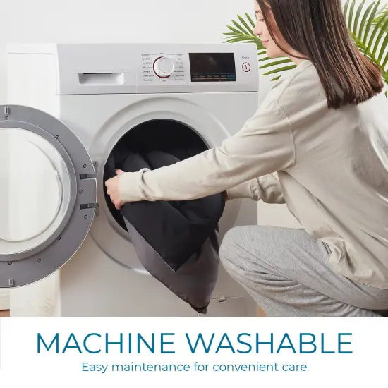 Nestl Down Alternative Comforter Black/Grey {6}