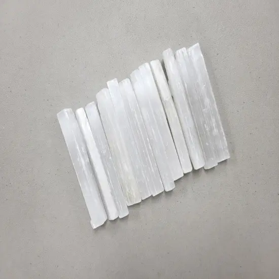 5 INCH Selenite Crystal Sticks for Crystal Healing & Crafting {3}