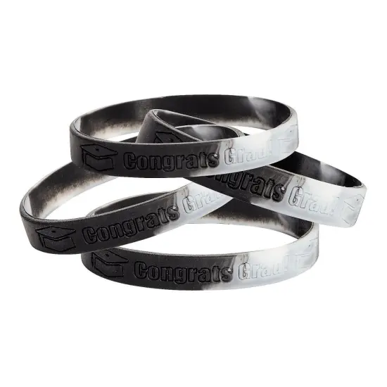 Graduation Rubber Bracelets -8 inches long by 1/2 inches wide | Strap in Style Exclusive Rubber Bracelets Boutique | RAHEEV&reg; {2}