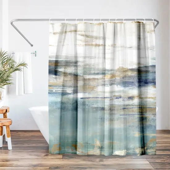 Americanflat 71" x 74" Shower Curtain, Upon a Clear II by PI Creative Art {1}