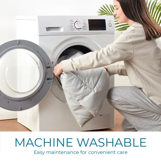 Nestl Down Alternative Comforter Light Grey {6}