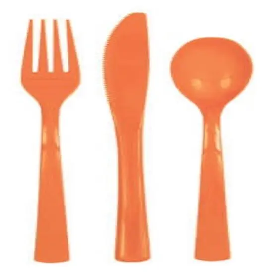 Pumpkin Orange Assorted Cutlery {1}