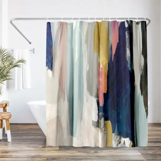 Americanflat 71" x 74" Shower Curtain, Somber by PI Creative Art {1}