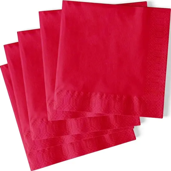 Ruby Red Solid Luncheon Napkins, 20ct {1}