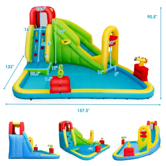 Inflatable Splash Jump Slide Water Bounce without Blower {5}