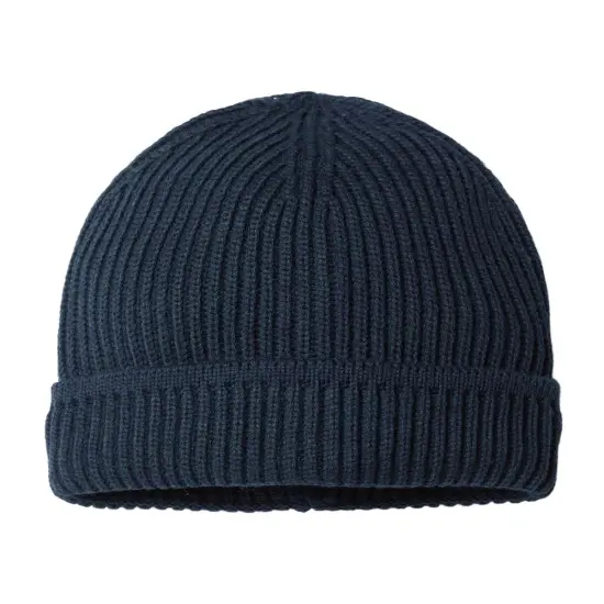 Atlantis Headwear&reg; Sustainable Finish Edge Cuffed Beanie Dark grey {6}