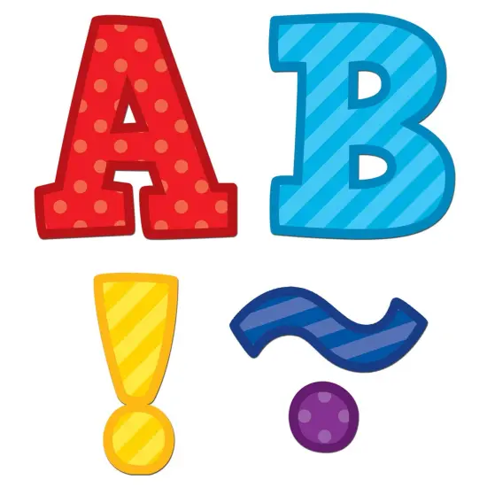 Playful Patterns Bold Block 3" Magnetic Letters {2}