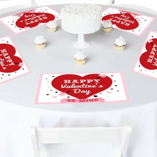 Big Dot of Happiness Conversation Hearts - Paper Valentine's Day Party Coloring Sheets - Activity Placemats - Set of 16 {4}