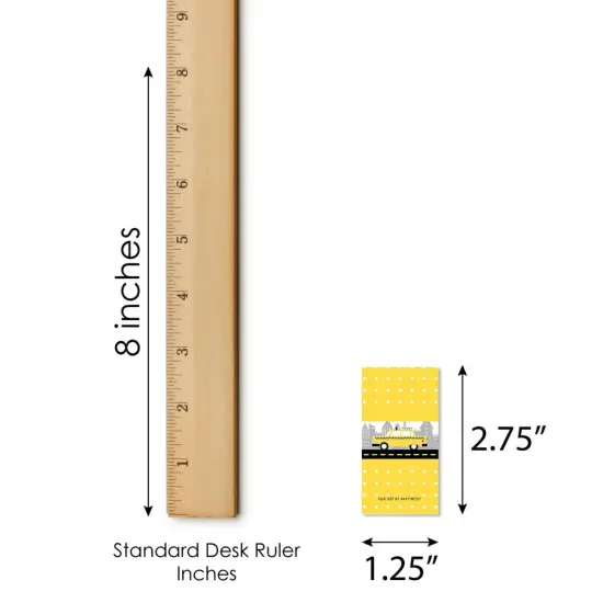 Big Dot of Happiness NYC Cityscape - Mini Candy Bar Wrapper Stickers - New York City Party Small Favors - 40 Count {6}