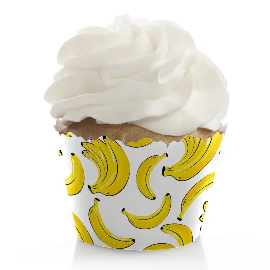 Big Dot of Happiness Let's Go Bananas - Tropical Party Decorations - Party Cupcake Wrappers - Set of 12 {1}