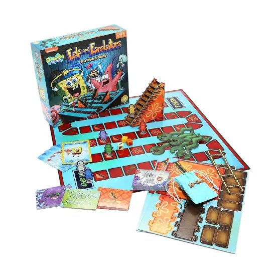 Nickelodeon Spongebob SquarePants Eels and Escalators The Board Game {3}