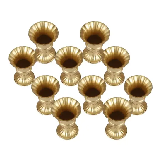 10x Flower Vases Trumpet 16cm Tall Vase Elegant Wedding Party Centerpieces Decor {2}