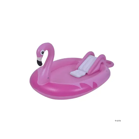 3 Pack: 83" Inflatable Pink Flamingo Kiddie Pool with Sprayer {5}