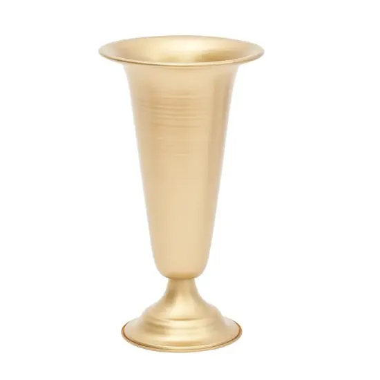 Metal Trumpet Vases 10* Tabletop Centerpiece Vase for Wedding Party Home Decor {2}
