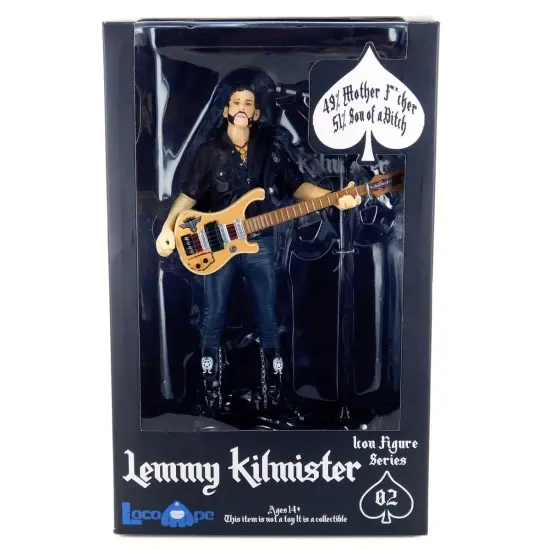 Motorhead Lemmy Kilmister Deluxe Figure Rickenbacker Guitar Eagle {3}