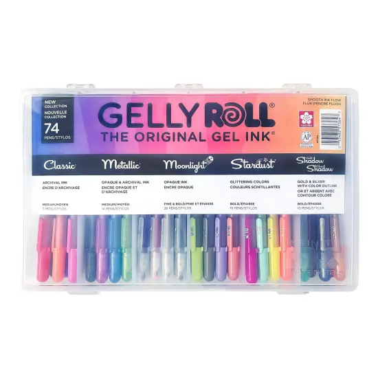 Sakura Gelly Roll Pens Gift Set 74/Pkg-Assorted Colors {1}