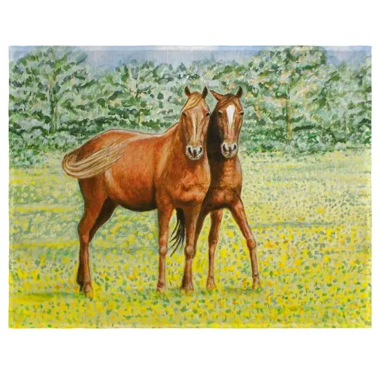 Betsy Drake Horses Place Mat Set of 4 {1}
