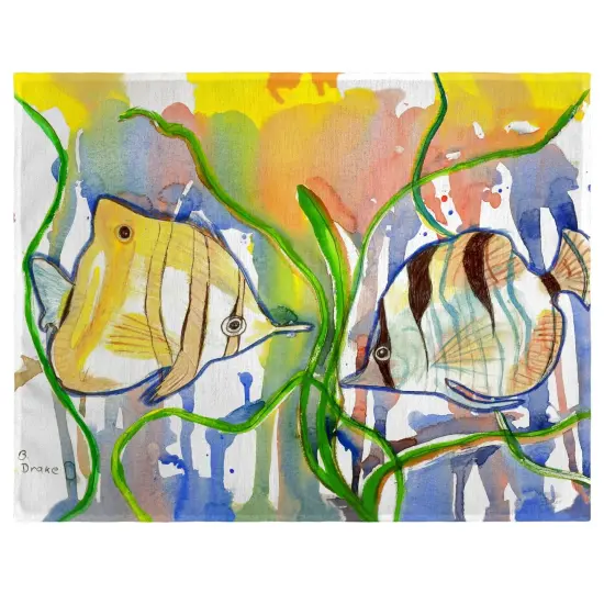 Betsy Drake Angel Fish Place Mat Set of 4 {1}