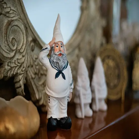 8 inch Shipmate Sal United States Navy Military Gnome Small Home Statue Figurine {6}