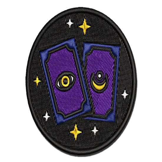 Magic Tarot Cards Multi-Color Embroidered Iron-On or Hook & Loop Patch Applique {1}