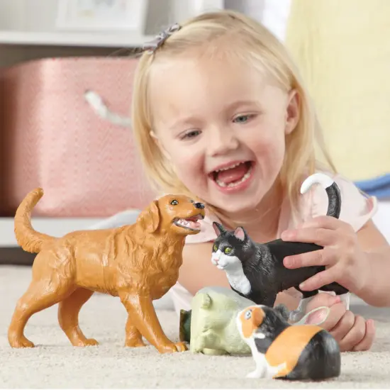 Kaplan Early Learning Company Jumbo Animals Set of 18 - Farm, Jungle, & Pets {3}