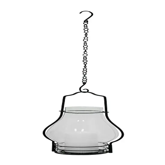 4 in 1 Glass Candle Lantern w/LED Flameless Candle {6}