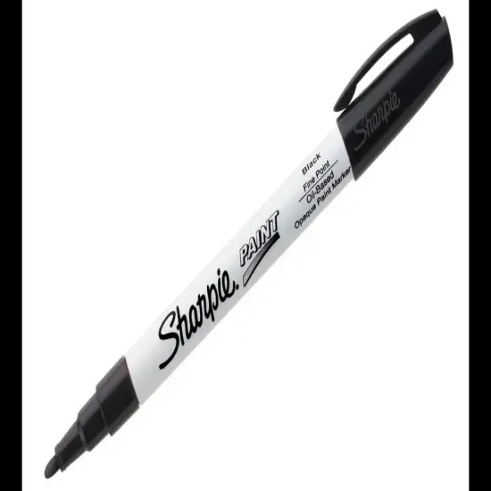 Oil-Based Paint Marker, Fine Point, Choose from 15 Different Colors Black {1}