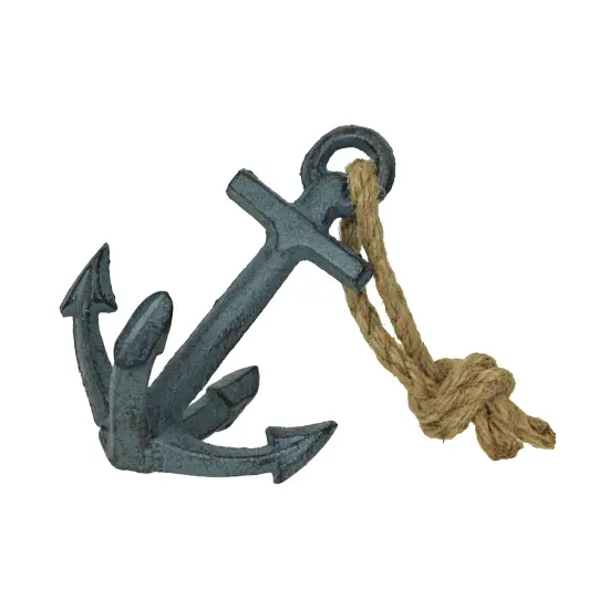 Set of 2 Cast Iron Ship Anchor Bookends Nautical Home Decor Sculptures {3}