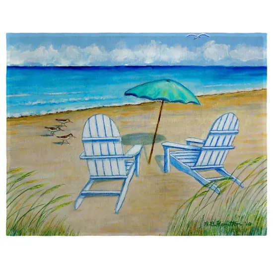 Betsy Drake Adirondack Chairs Place Mat Set of 4 {1}