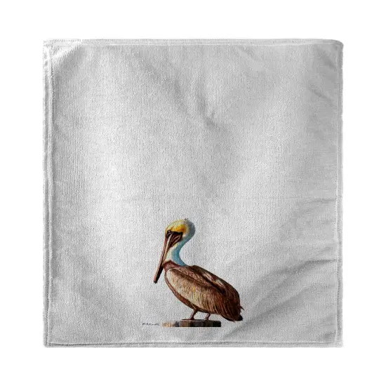 Betsy Drake Pelican Left Kitchen Towel {1}