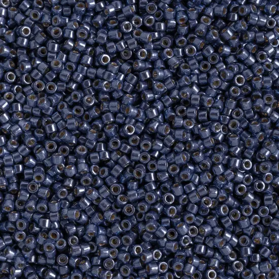 Miyuki Delica 5.2g Duracoat Galvanized Glass Beads, 11/0 Dark Sapphire DB2517 {1}