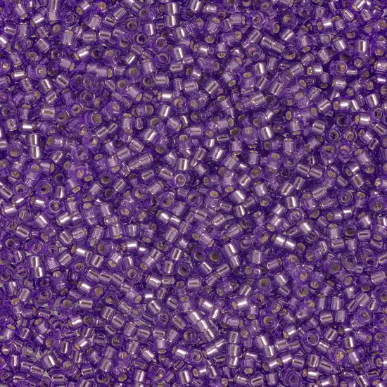 Miyuki Delica 50g Silver Lined Glass Beads, 11/0 Purple (DB1347) {1}