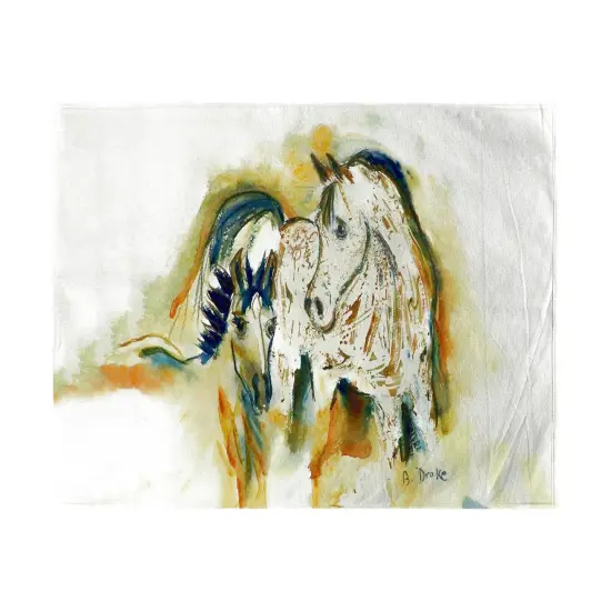 Betsy Drake Mare & Colt Beach Towel Multicolor {1}