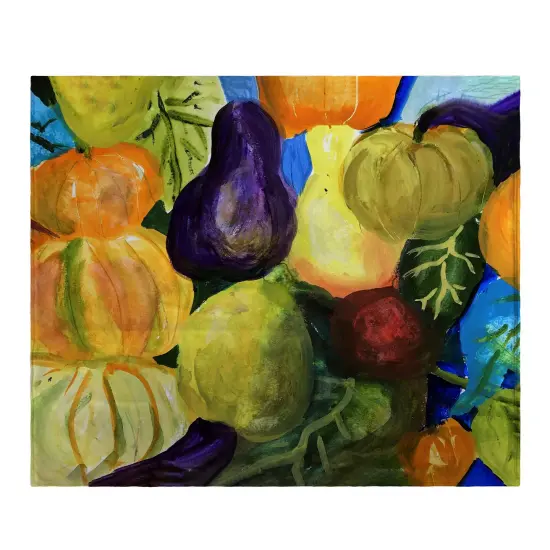 Betsy Drake Gourds II Throw Multicolor {1}