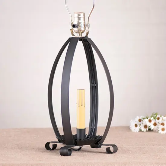 Betsy Ross Lamp Base in Kettle Black {4}
