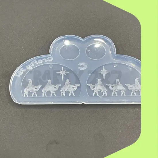 Three Kings Dangle Earring Silicone Mold, Tres Reyes Magos (C14) {6}