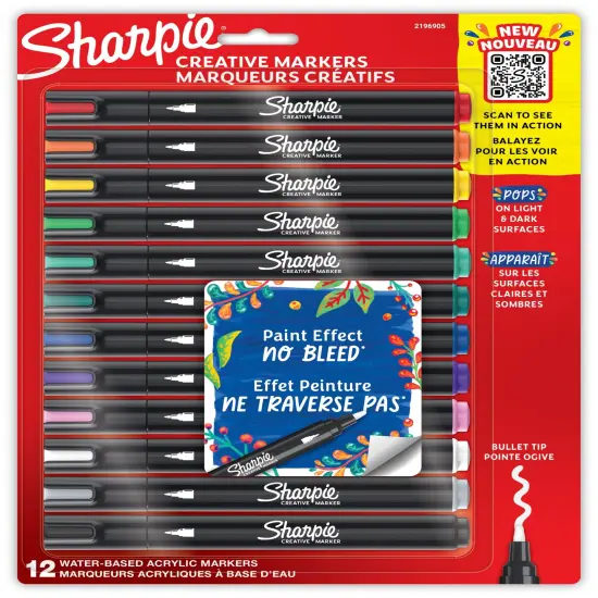 Sharpie Creative Bullet Tip Markers 12/Pkg-Assorted {1}