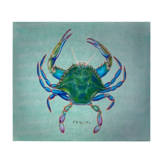 Betsy Drake Blue Crab 30 X 50 Inch Comfort Floor Mat {1}
