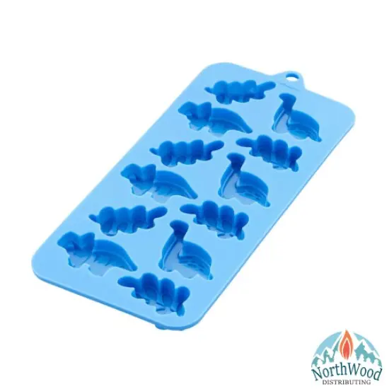Silicone Soap Mold - Leaves & Dinosaurs {3}